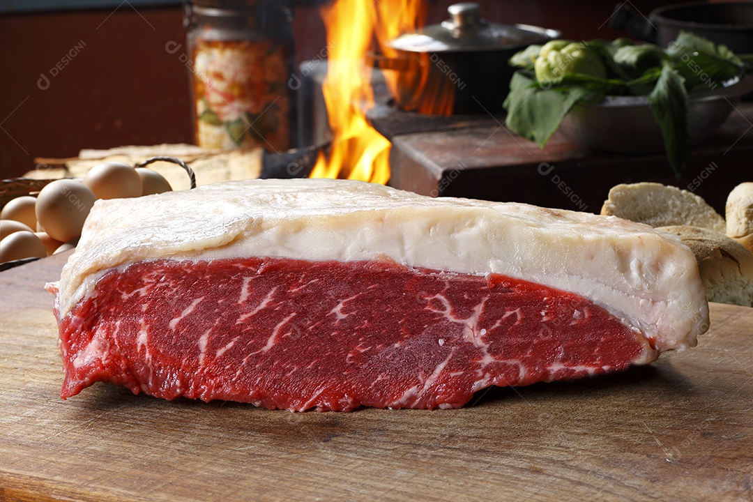 Corte de carne para churrasco