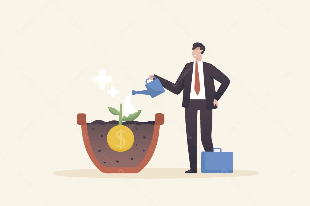 Ilustração de Empresa de Negócios Vetor EPS