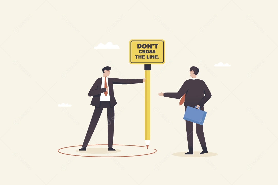 Empresário Segurando Placa e Conversando Vetor EPS