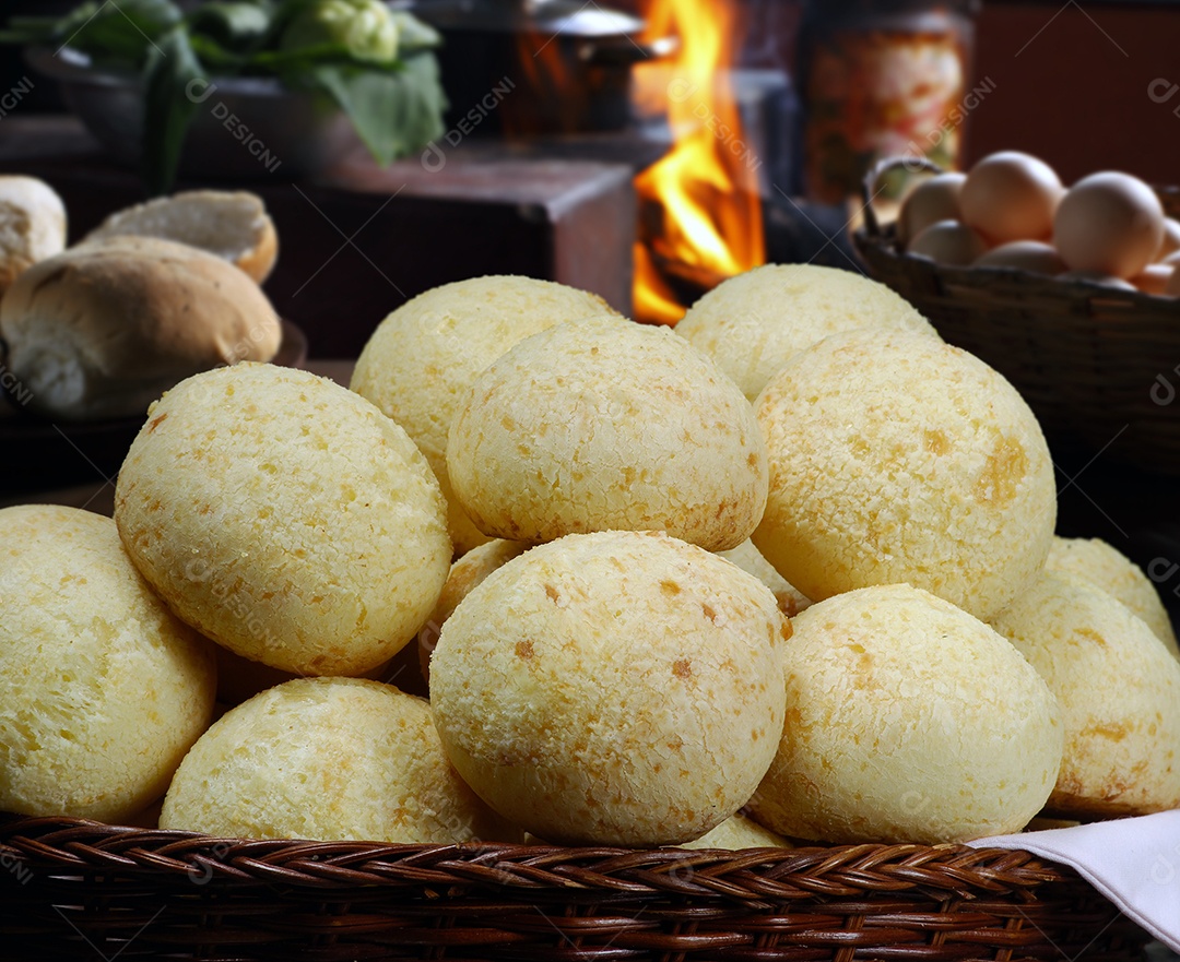 Deliciosos pães de queijo