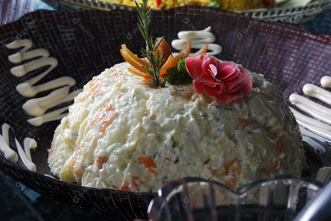 Legumes com maionese