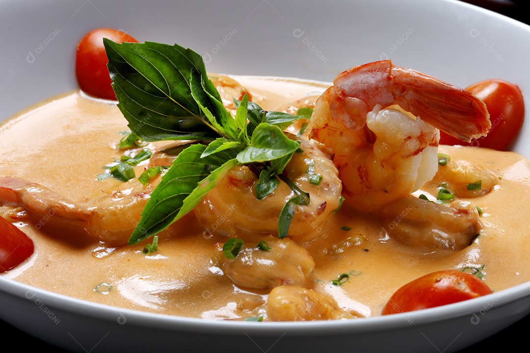 Camarão da alta gastronomia