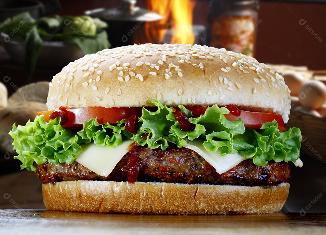 Hamburger tradicional