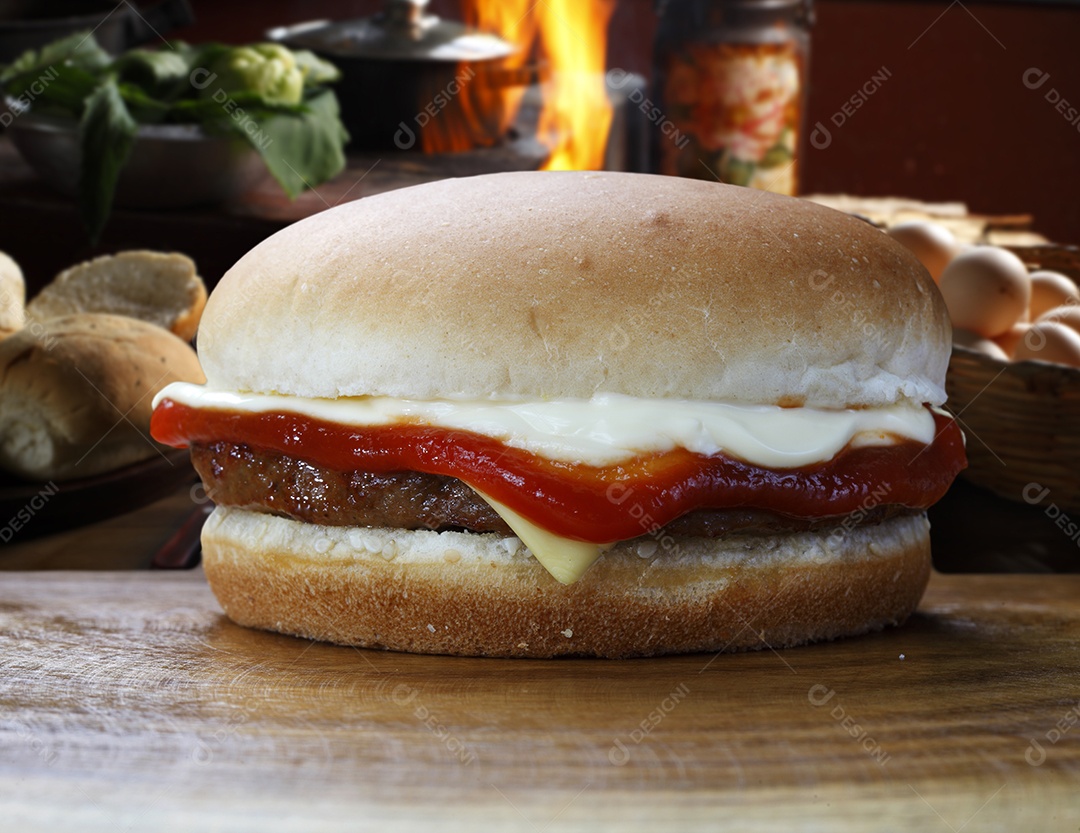 Hamburguer delicioso simples