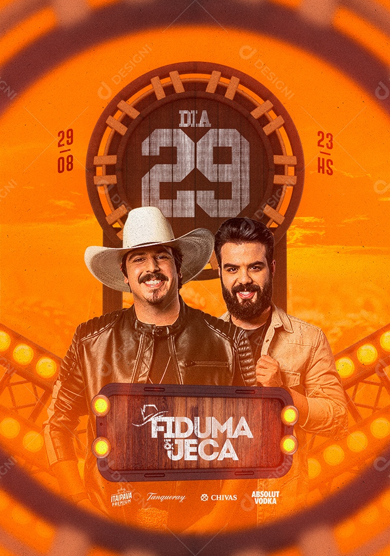 Fiduma e Jeca Flyer Social Media PSD Editável