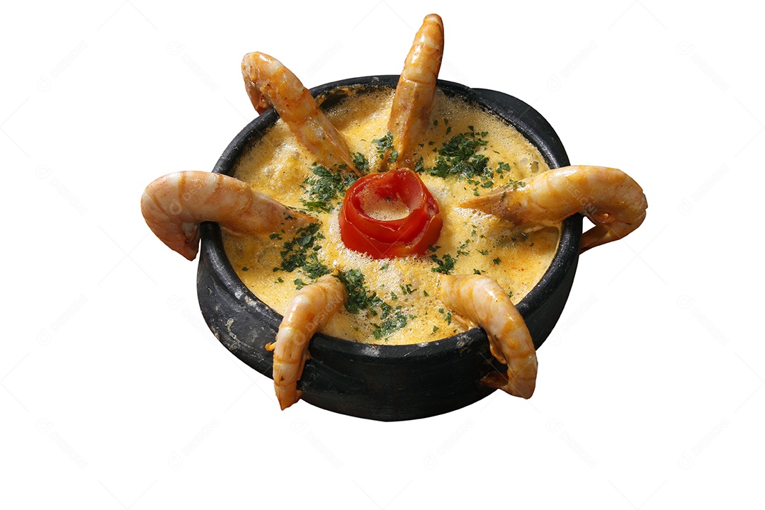 Moqueca de camarão cremoso