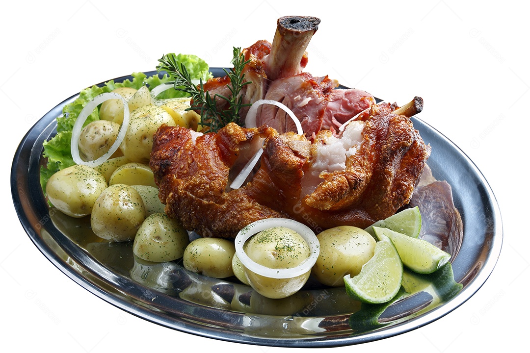 Joelho de porco assado