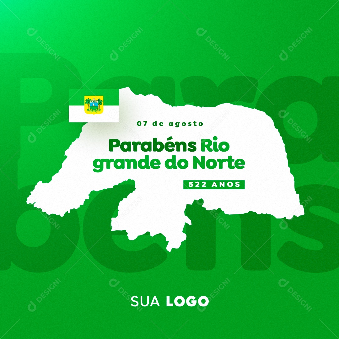 Parabéns Rio Grande do Norte Social Media PSD Editável