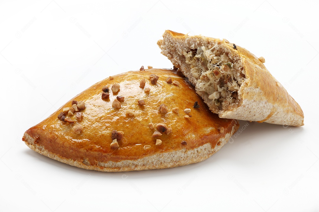 Salgado assado de carne