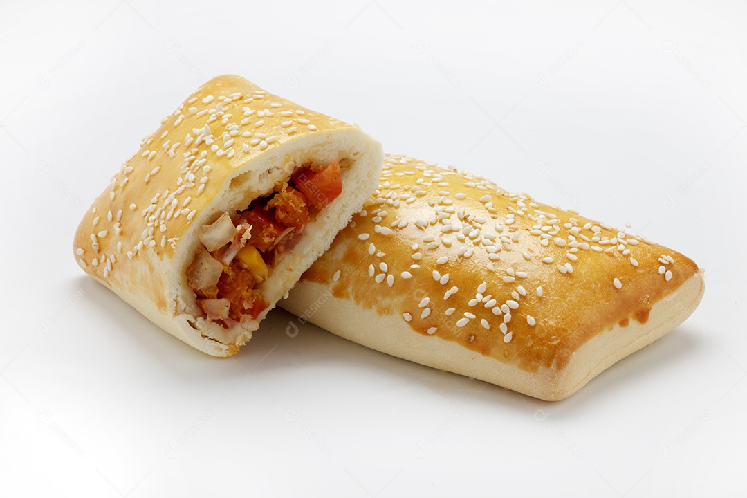 Salgado assado de queijo