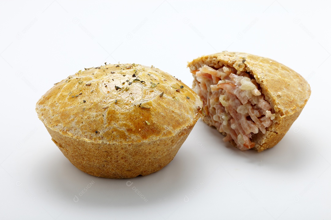 Empada de presunto e queijo