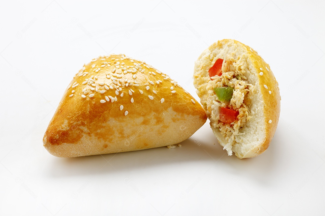 Salgado assado de frango