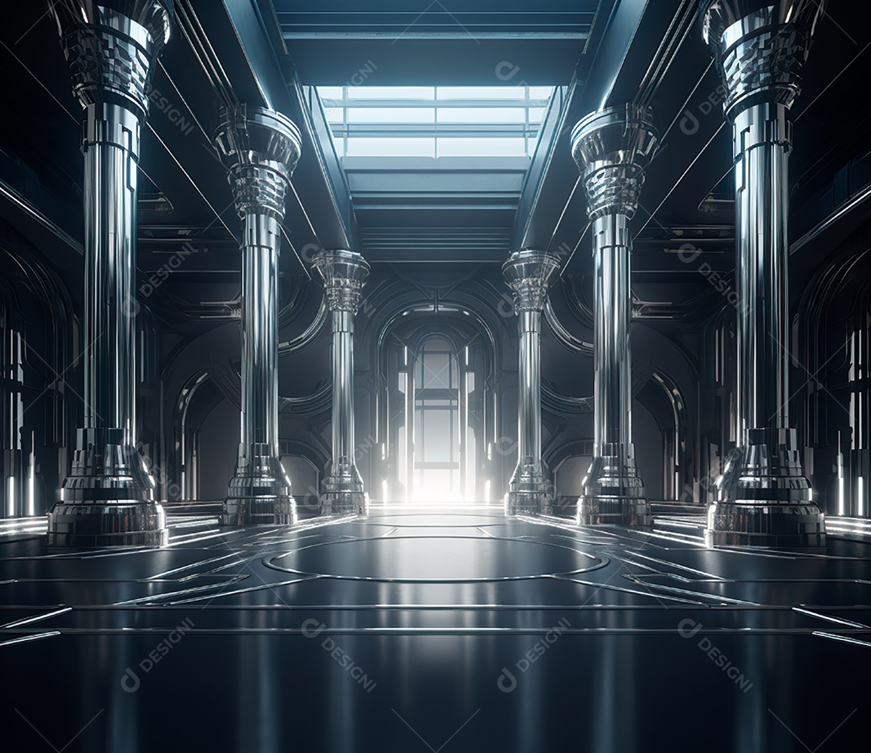 Estrutura de ferro estilo palco