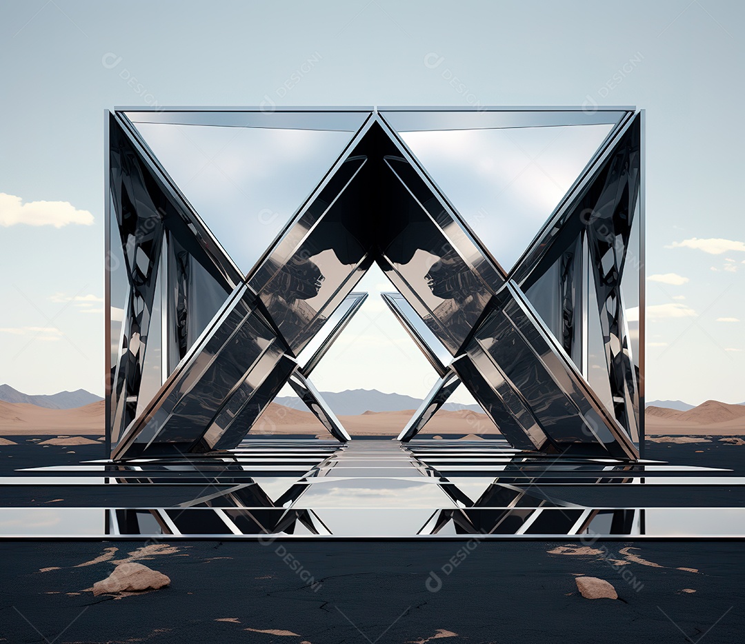 Estrutura de ferro estilo palco