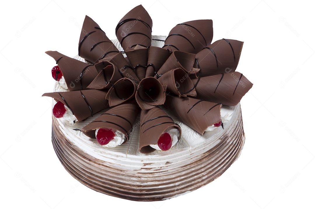 Bolo de chocolate com cereja