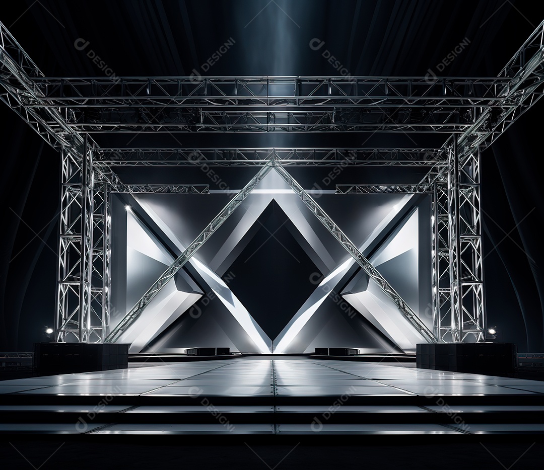 Estrutura de ferro estilo palco