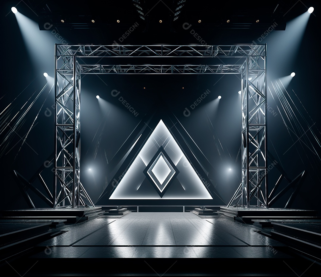 Estrutura de ferro estilo palco