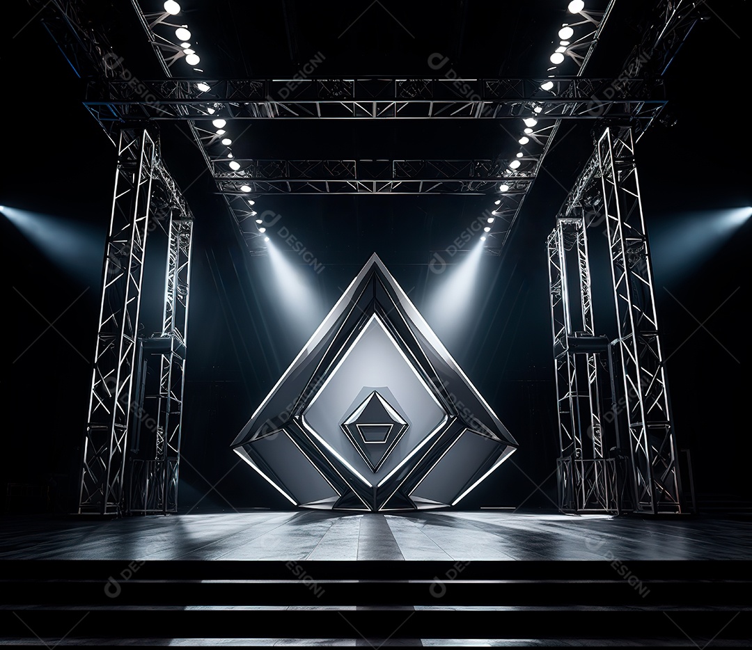 Estrutura de ferro estilo palco