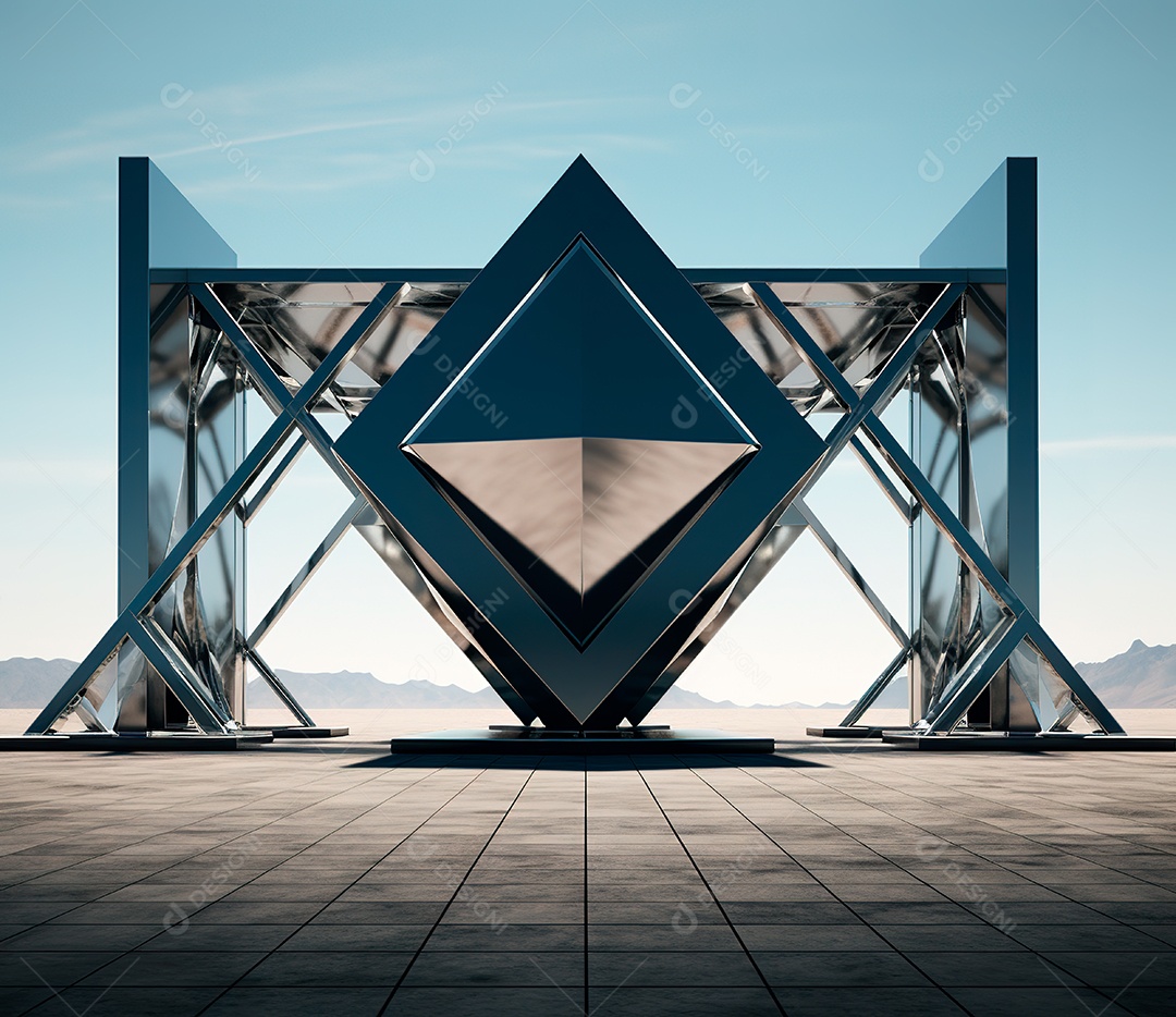 Estrutura de ferro estilo palco