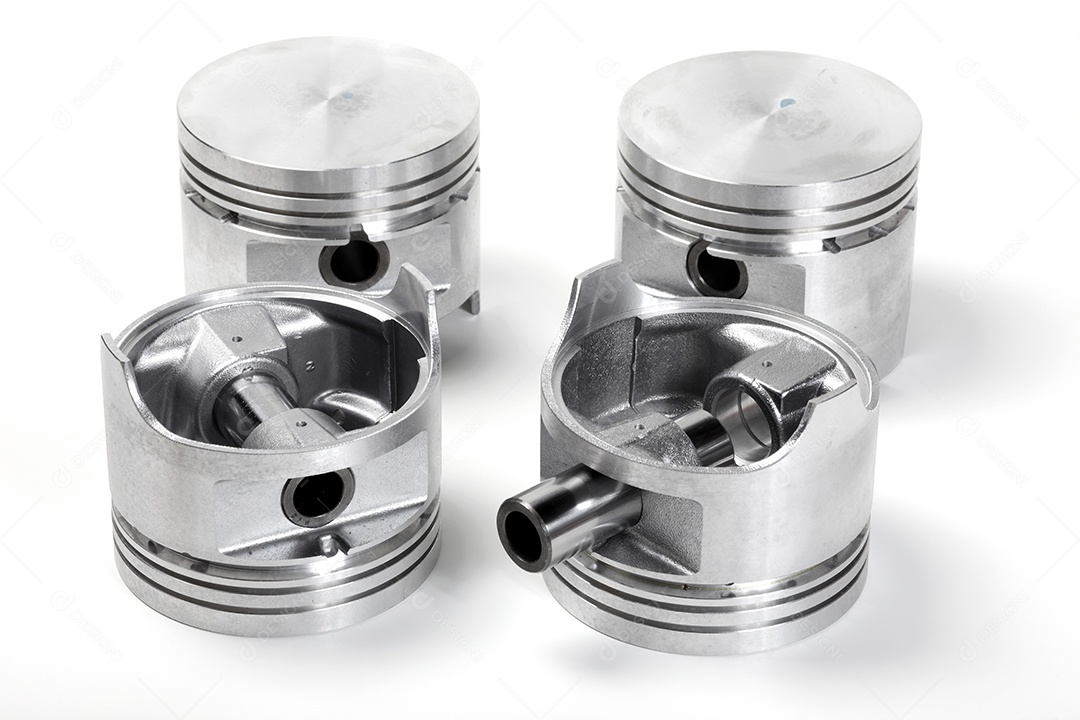 Pistão automotivo de alumínio