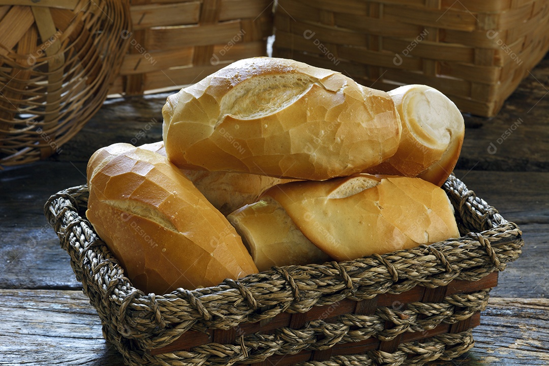 Cesta pães francês