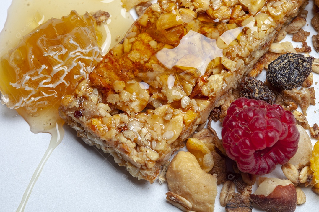 Barra de cereais com frutas