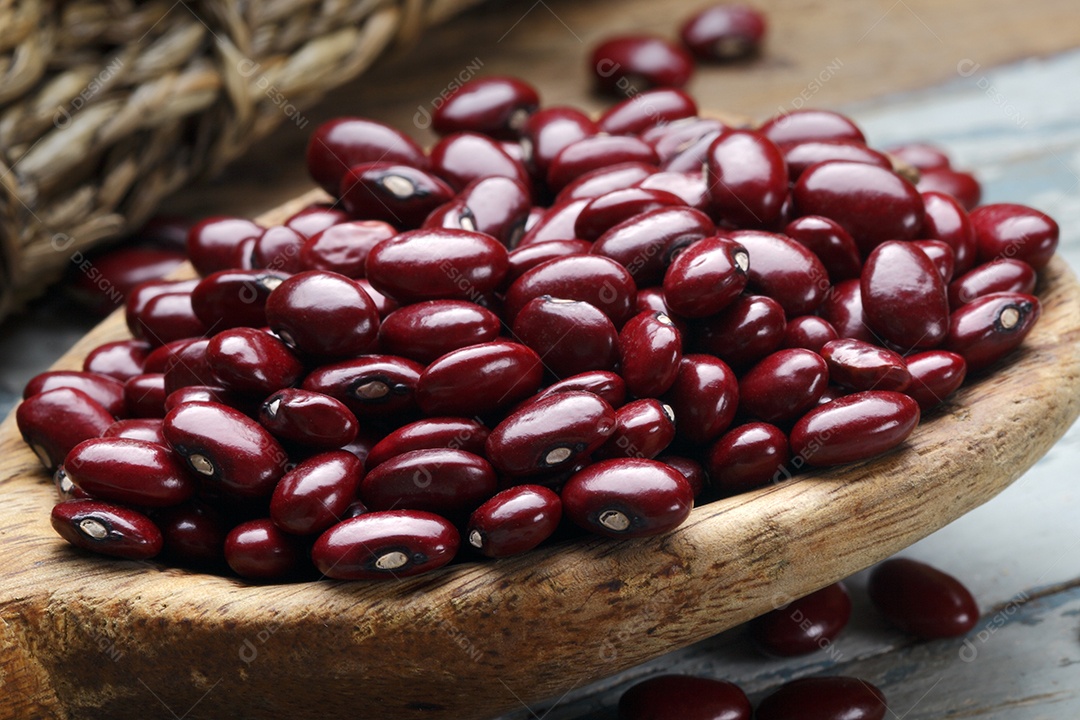 Feijão cru comida crua