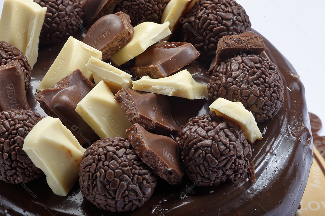 Bolo de chocolate delicioso