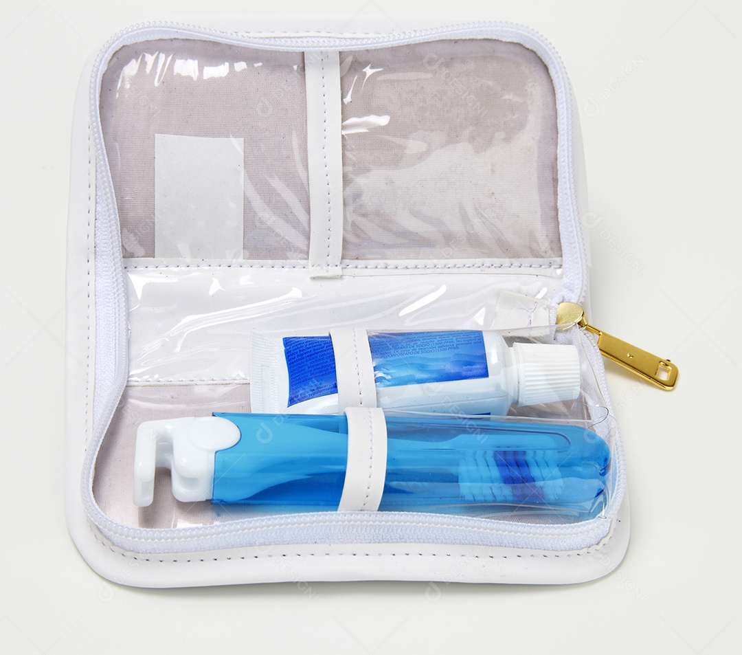 Bolsa necessaire branca para uso diverso