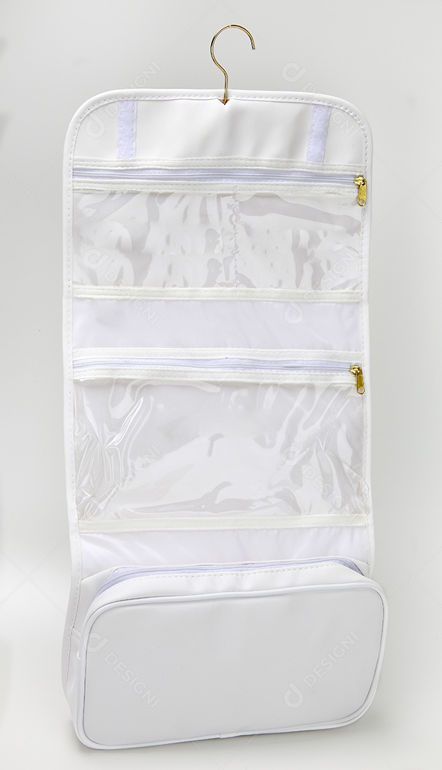 Bolsa necessaire branca para uso diverso