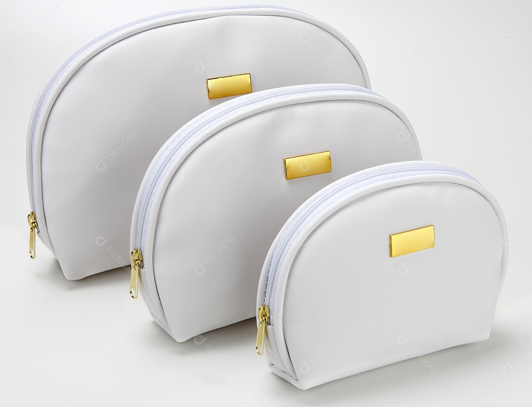 Bolsa necessaire branca para uso diverso