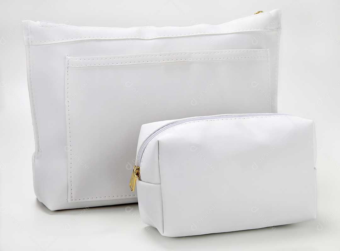 Bolsa necessaire branca para uso diverso