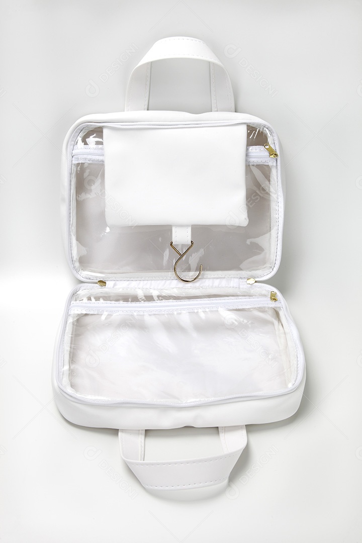 Bolsa necessaire branca para uso diverso