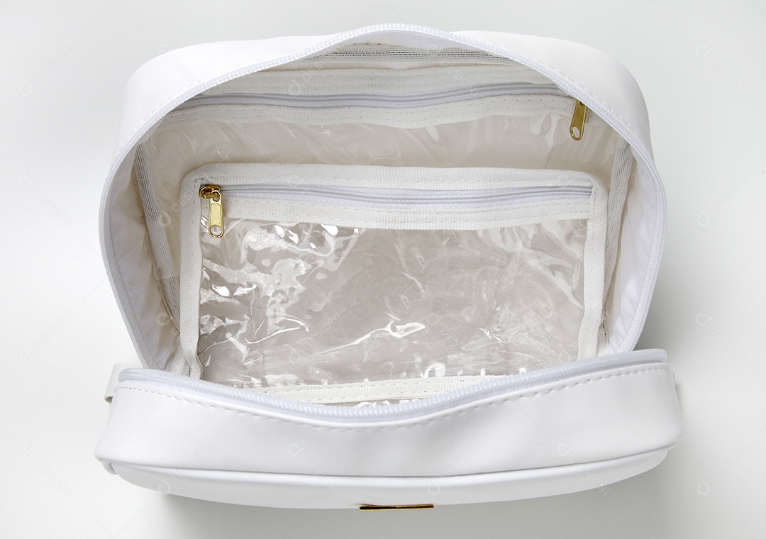 Bolsa necessaire branca para uso diverso