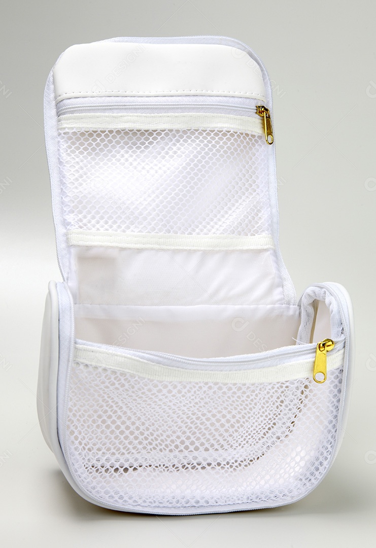 Bolsa necessaire branca para uso diverso