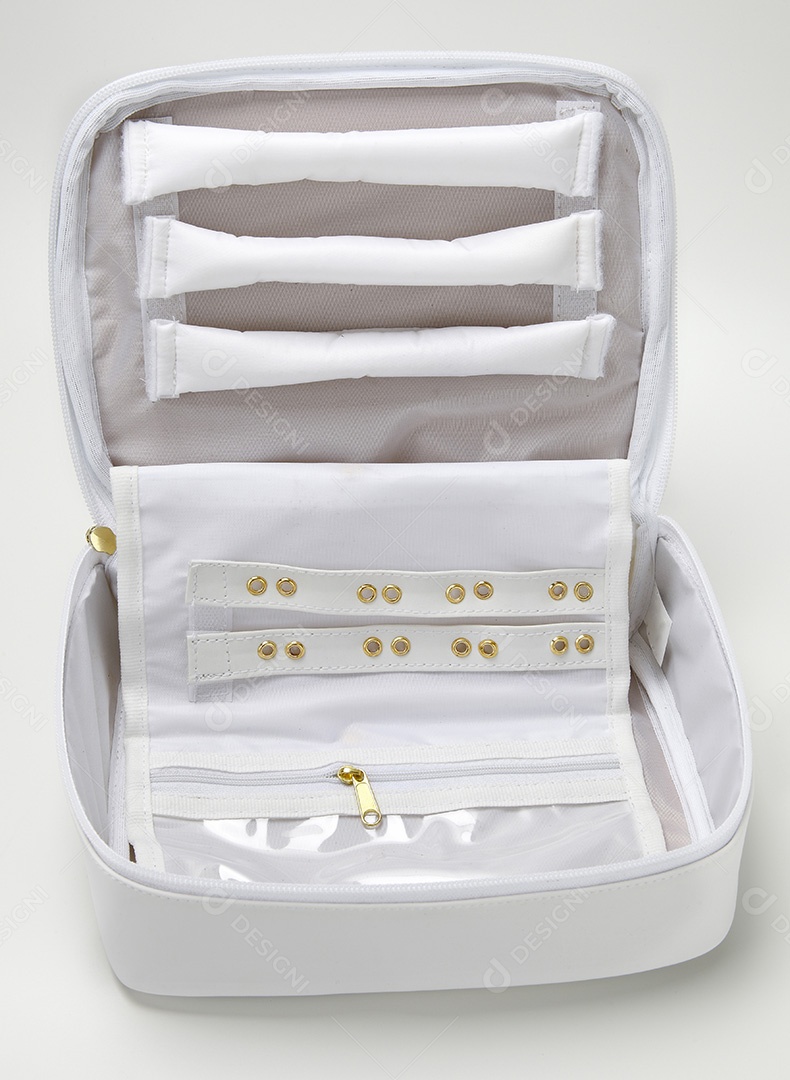 Bolsa necessaire branca para uso diverso