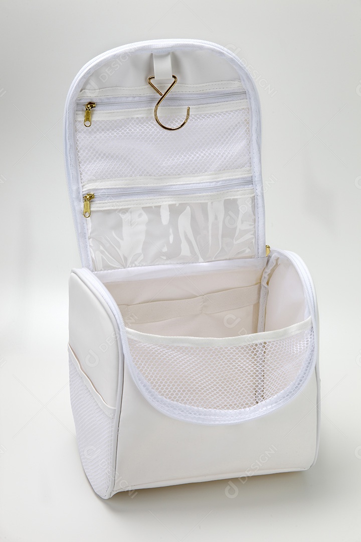 Bolsa necessaire branca para uso diverso