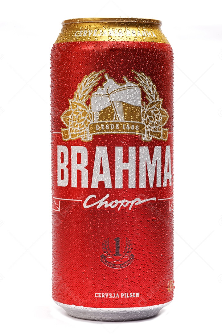 Lata de cerveja brahma