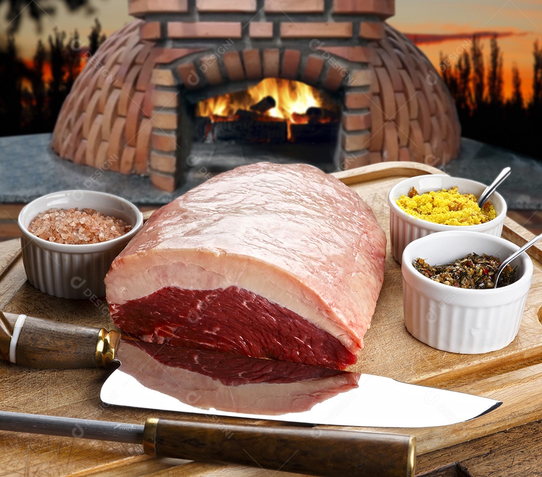 Pedaço de picanha assado