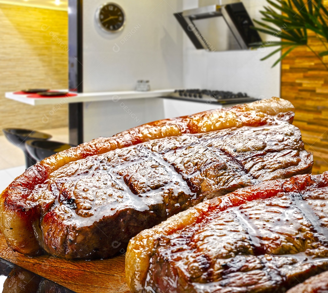 Pedaço de picanha assado