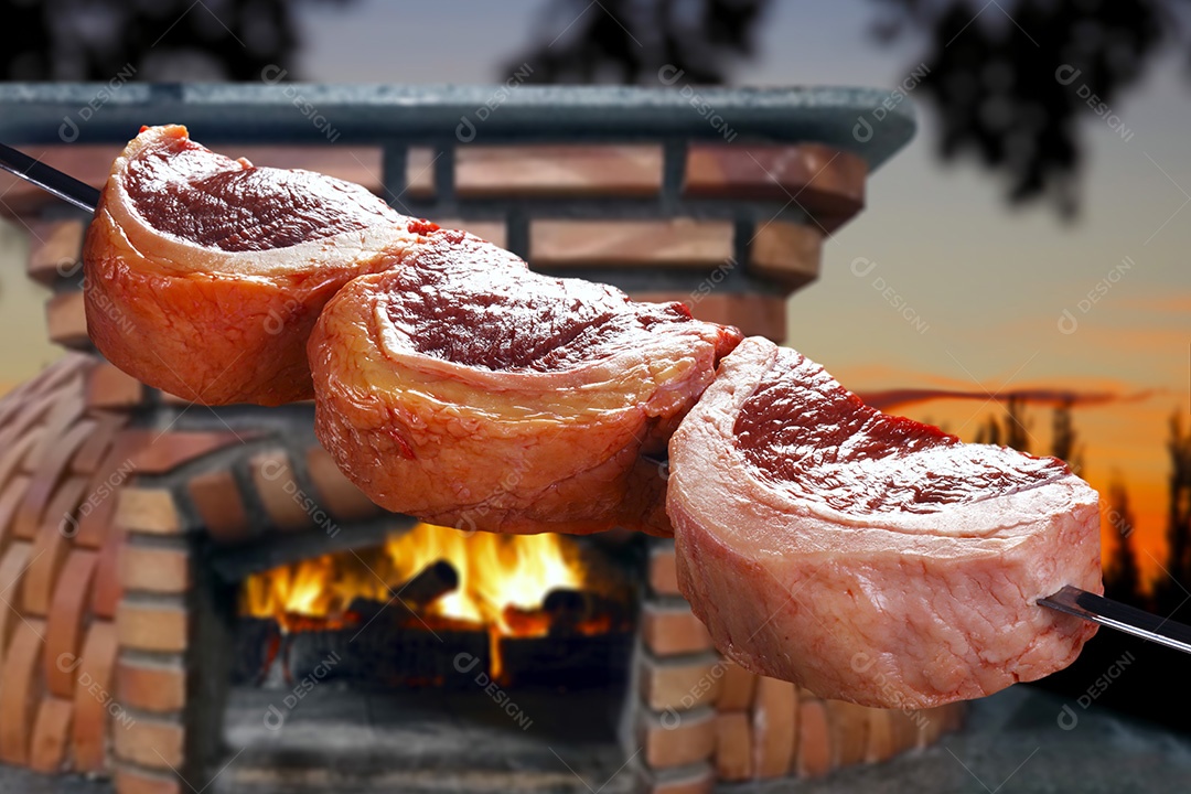 Espeto de churrasco de picanha