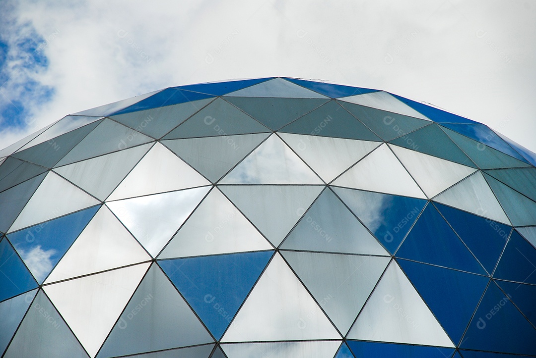 Cúpula de vidro redonda