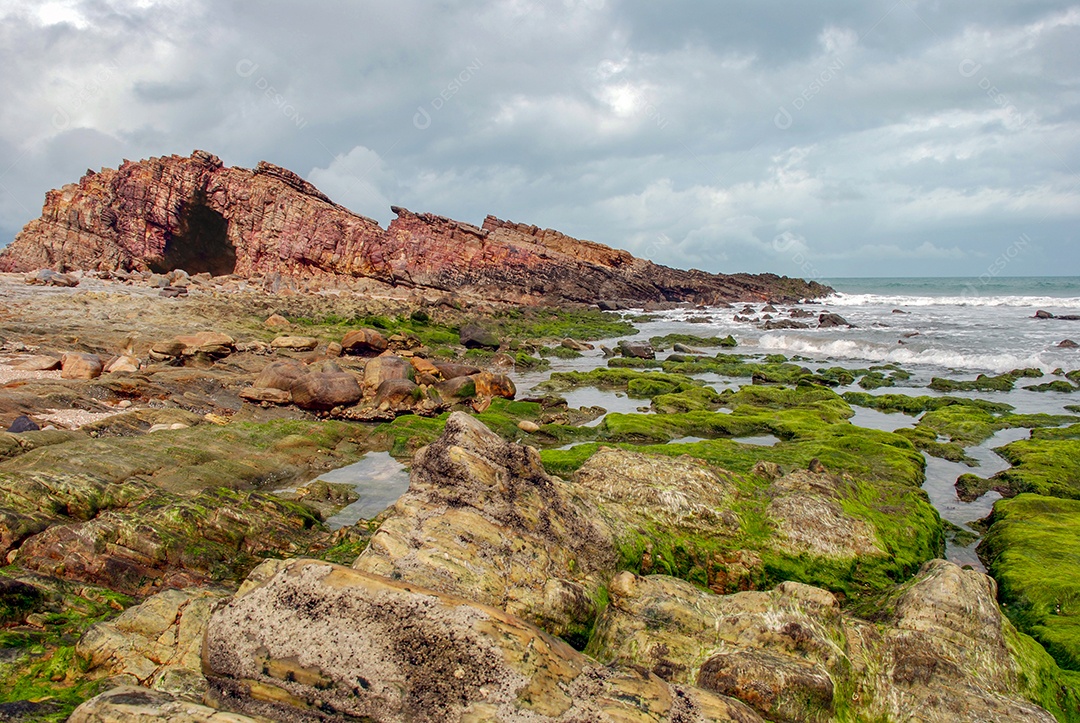 Pedra furada na praia de Jericoacoara