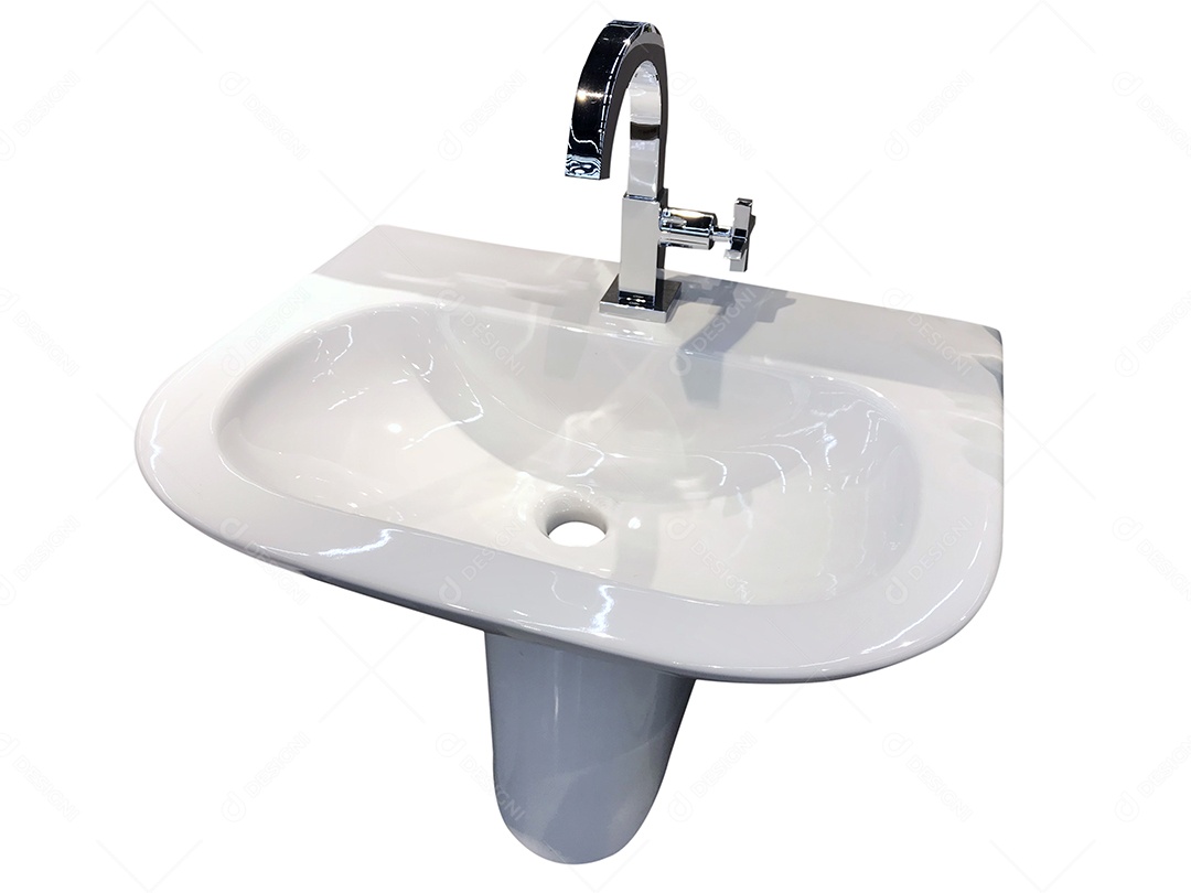 Pia do banheiro com torneira