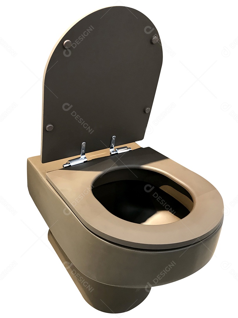 Vaso sanitário em fundo branco