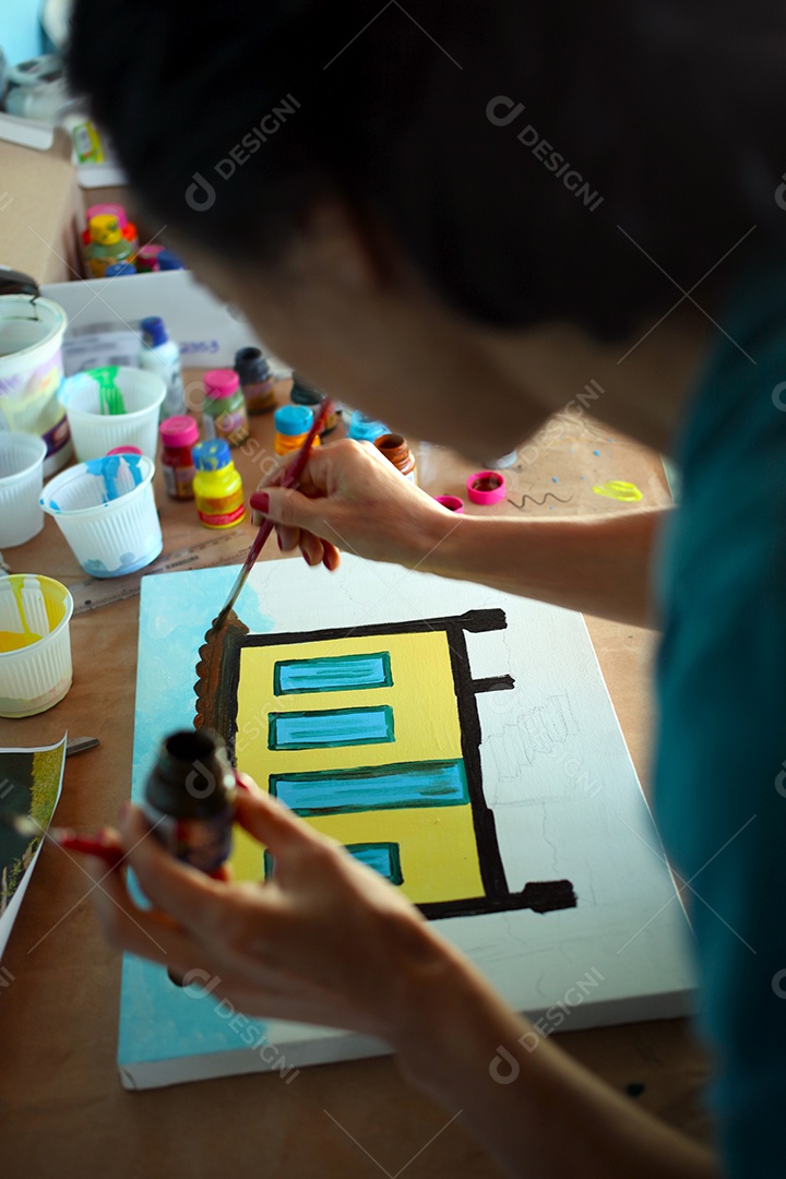 Foto de pintura de mulher