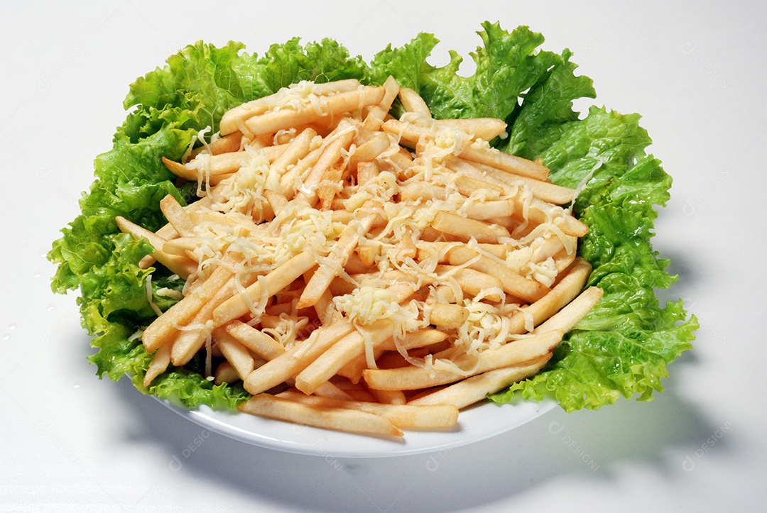 Porção de batata como queijo deliciosa