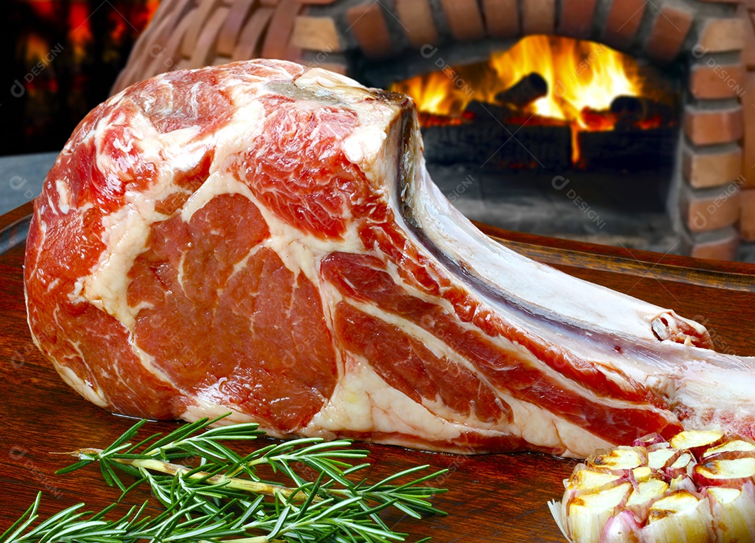 Carne de Tomahawk crua