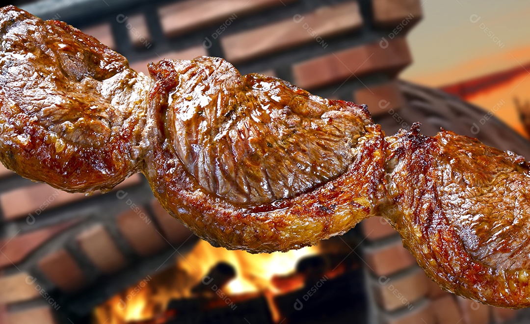 Espeto de picanha assado