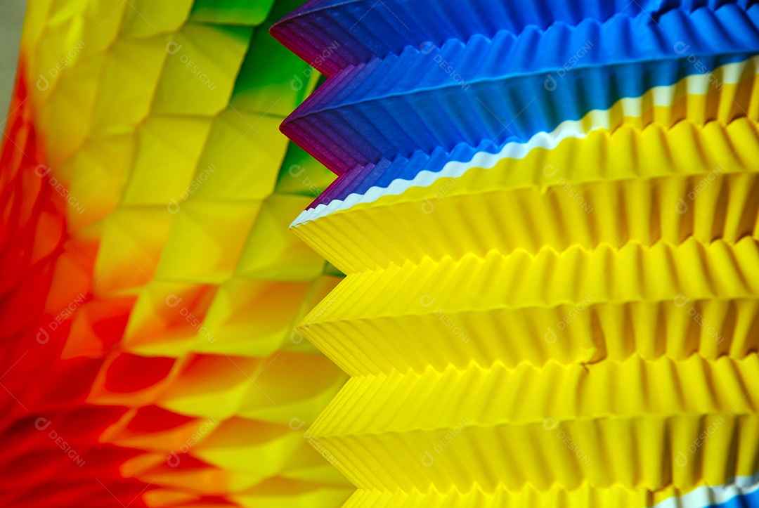 Balão de papel colorido festa junina no brasil